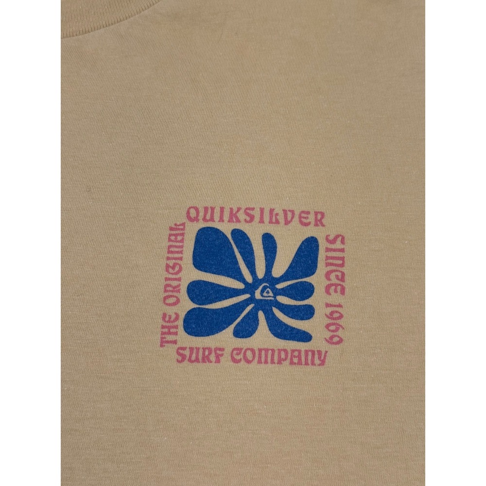 Quiksilver Mens‎ XXL Mustard Yellow Graphic T-Shirt Surf Company 100% Cotton - Picture 3 of 8